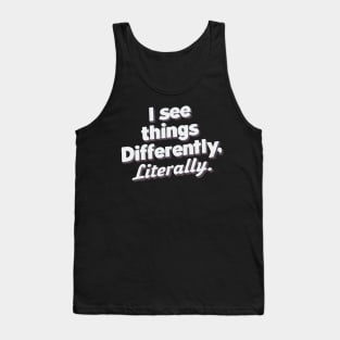 Dyslexia person Tank Top